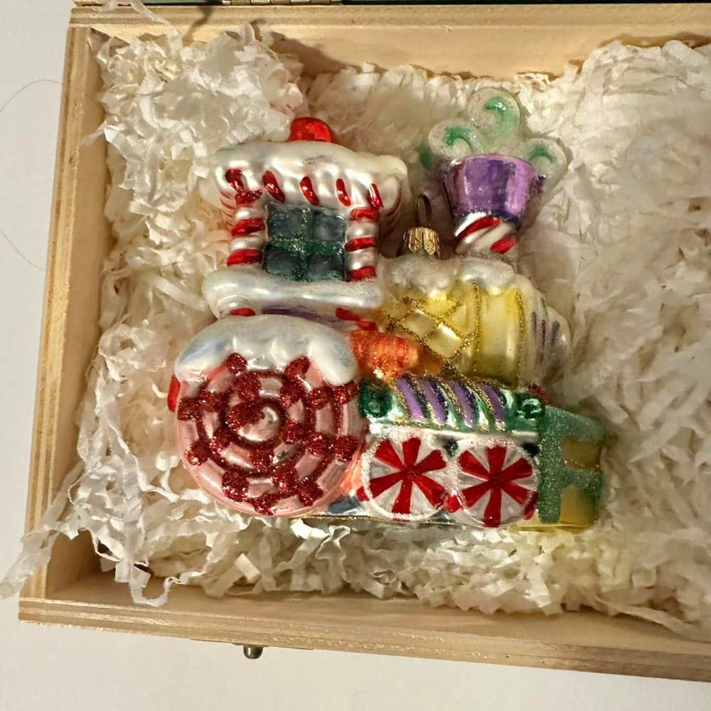 Mint Condition Polonaise RARE Kurt S Adler Glass Christmas Candy Land Train - Picture 9 of 16